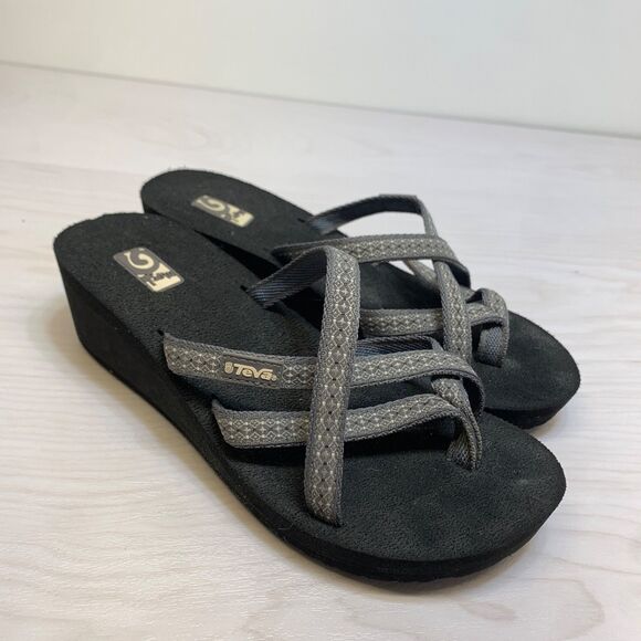 Teva Flip Flop Women's Mush Mandalyn Wedge Size 6 - Picture 1 of 10